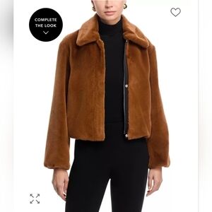 Theory Faux Fur Jacket XS $595